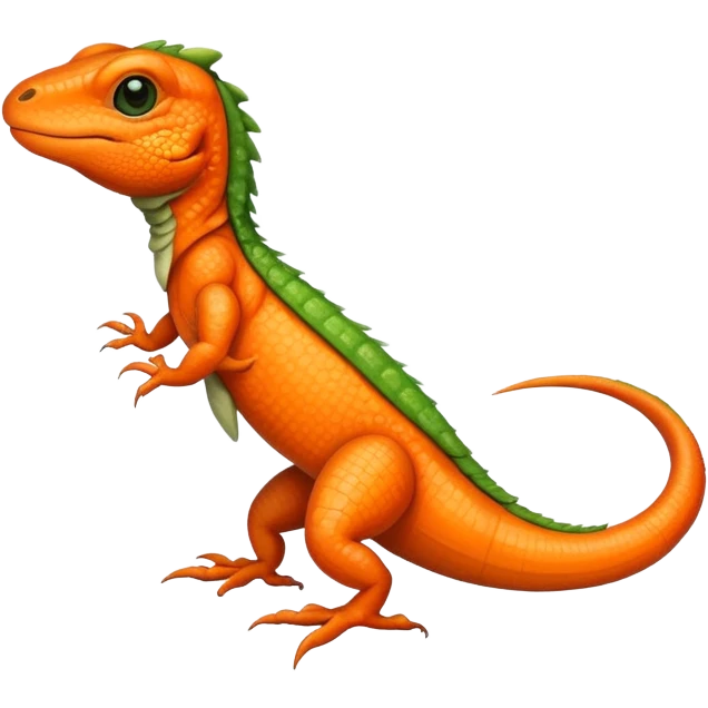 Carrot lizard emoji