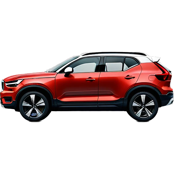 Red Volvo xc40 2024 emoji