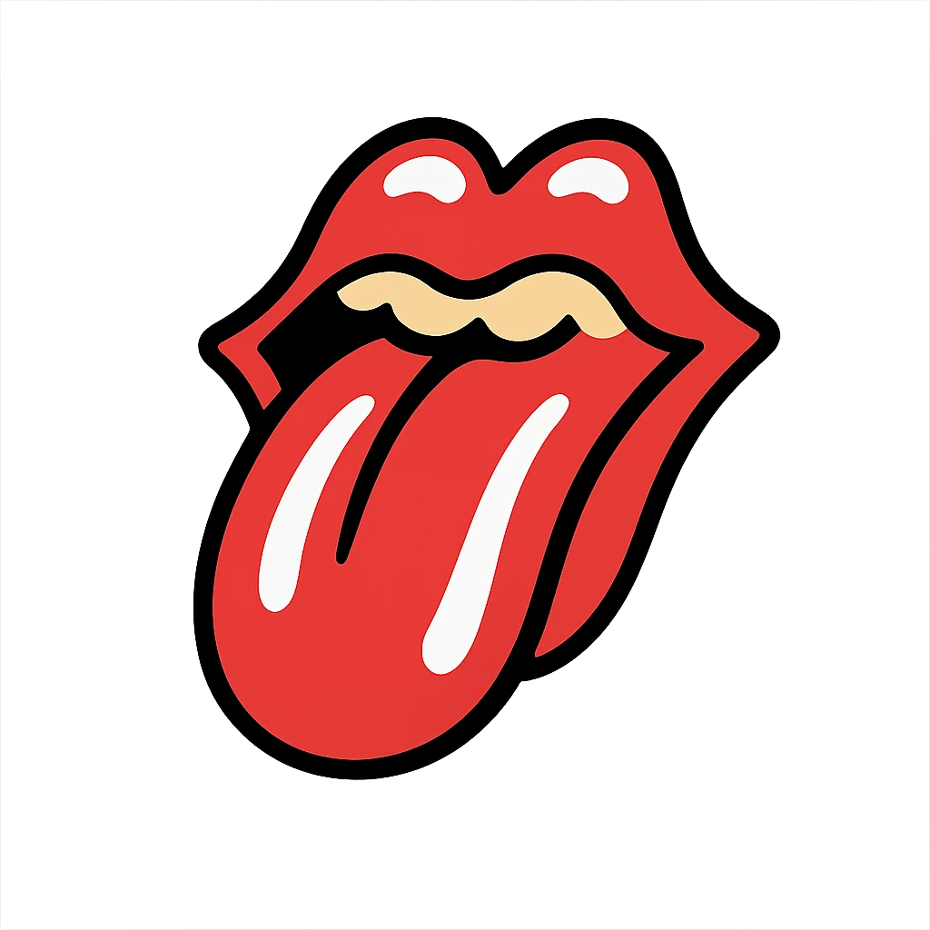 logo of rolling stones emoji