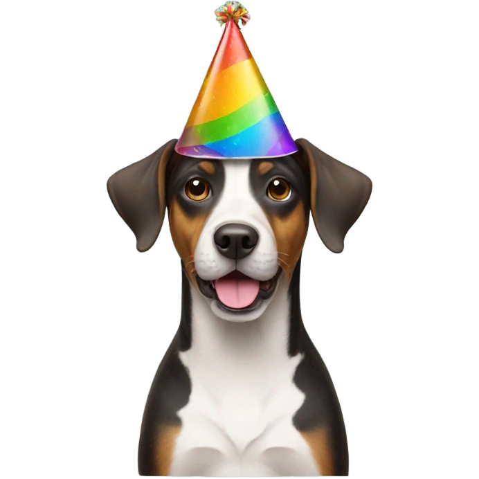 dog wearing a party hat  emoji