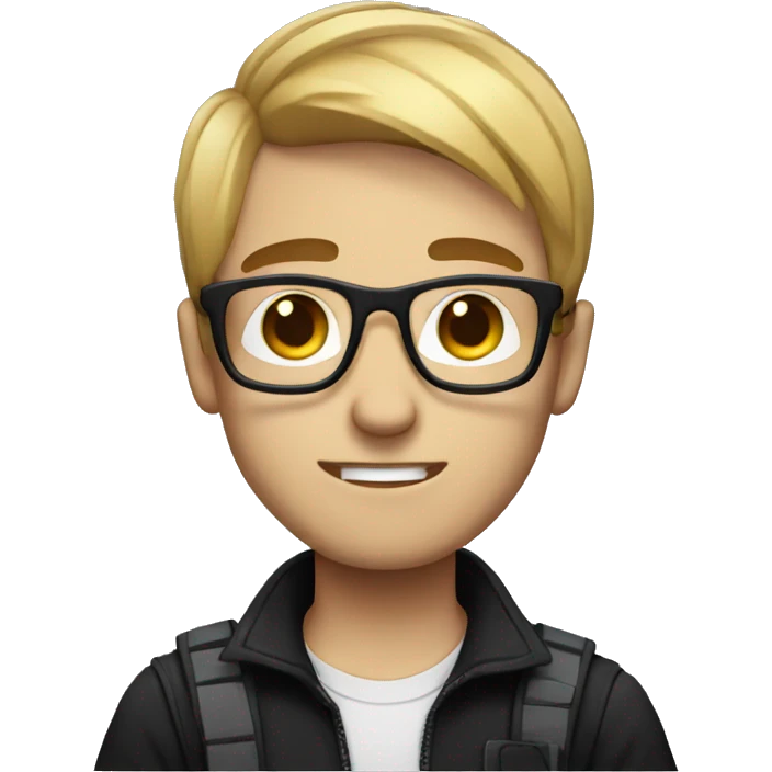nerdy emo guy emoji