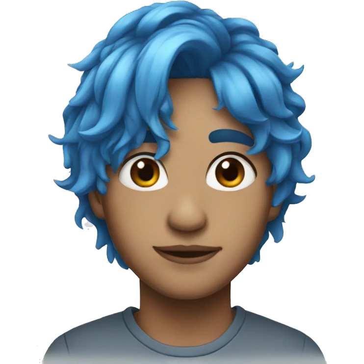 blue hair emoji
