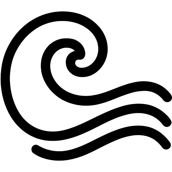 Ocean wave icon for Notion emoji