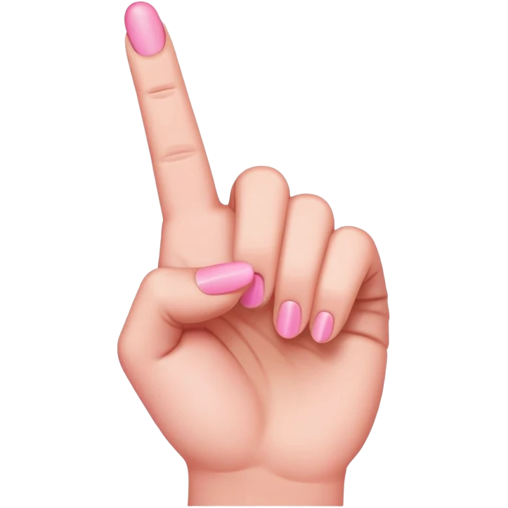 pink middle finger emoji