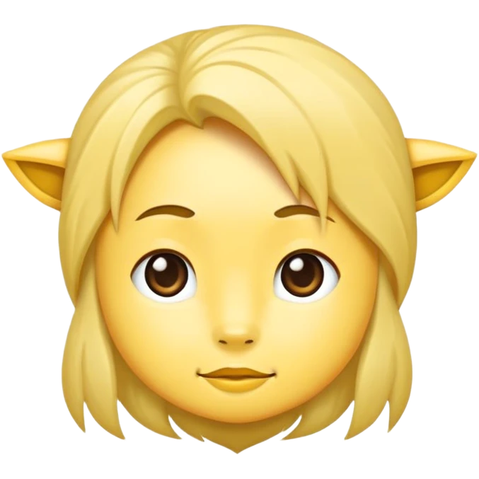 bé gái 10 tuổi, da trắng,mặt bẩn, tóc ngắn, xoăn, màu đen, áo màu xanh  emoji