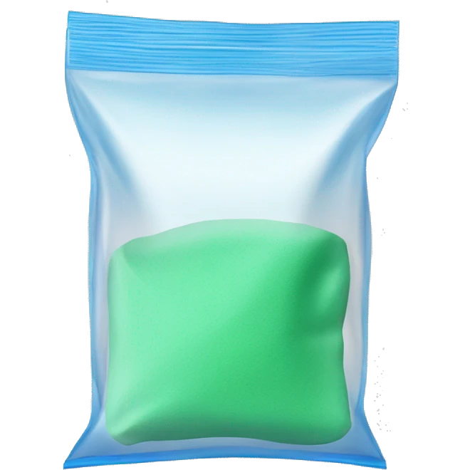clear ziploc bag add washing powder inside  emoji