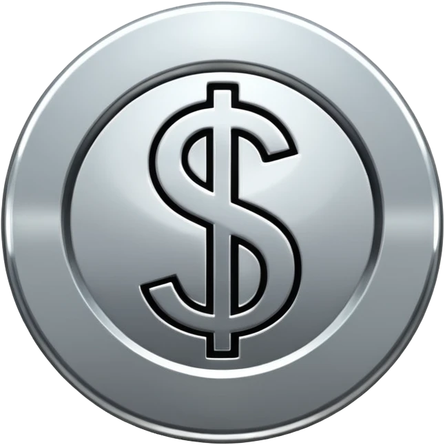 $ dollar metal symbol emoji