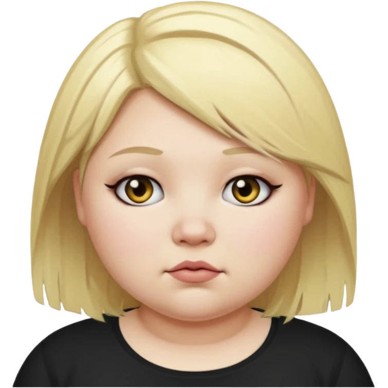 Fat emo female with blonde hair emoji