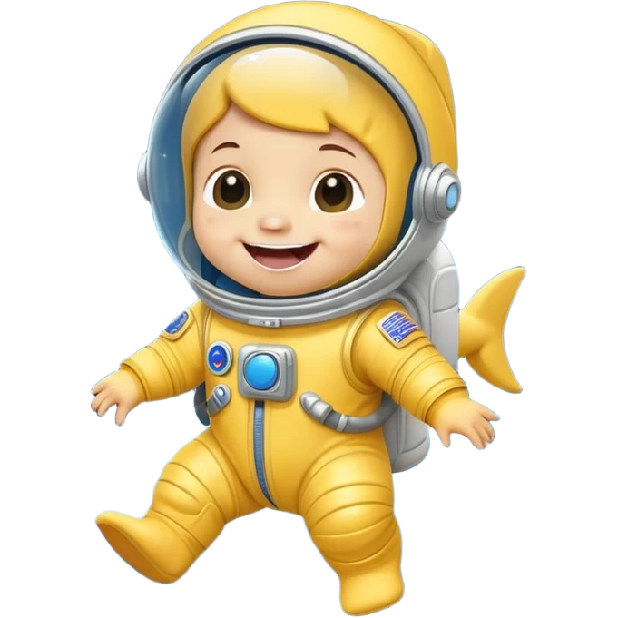 Baby shark on the moon emoji