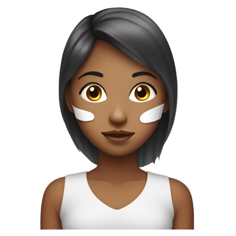girl with face care mask emoji