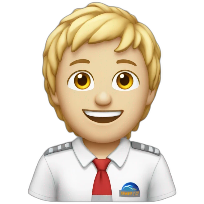 Airbus a320 wearing tshirt emoji