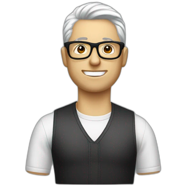 salt and pepper hair popidor white guy glasses emoji