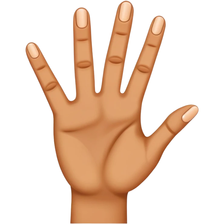 Four fingers ￼ emoji