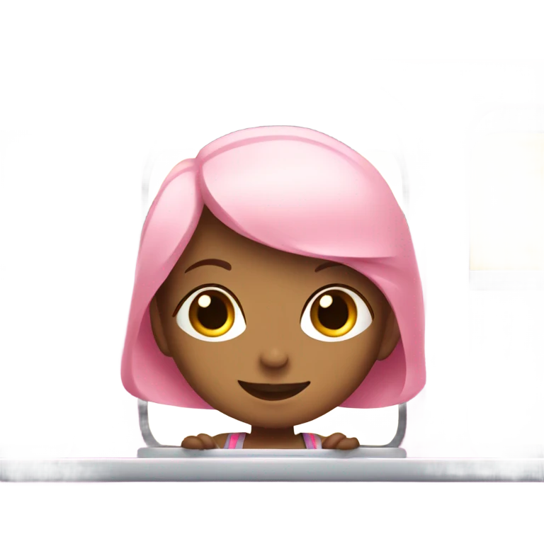 Cute girly train emoji