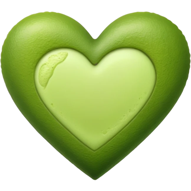 matcha green heart emoji