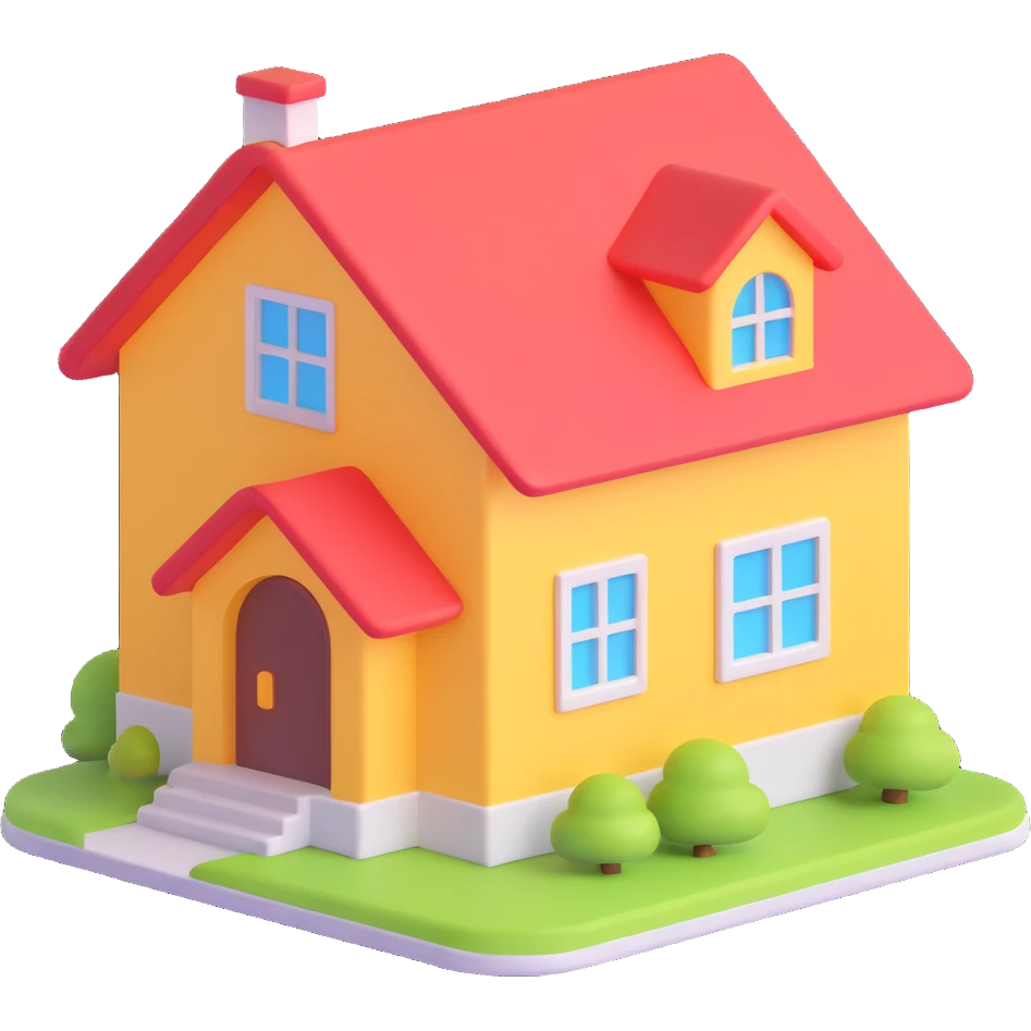 A simple house icon emoji