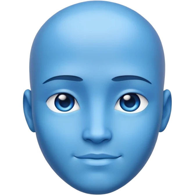 Blue avatar emoji