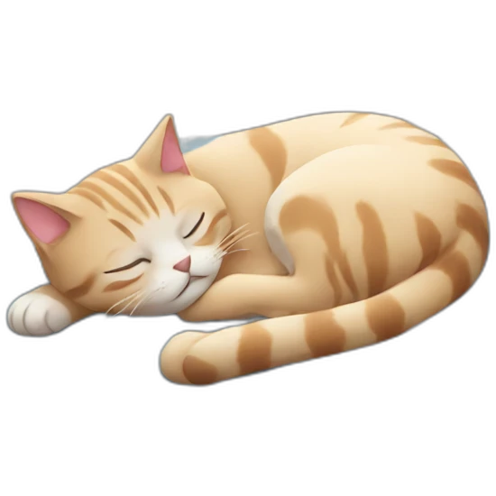 Sleeping cat emoji