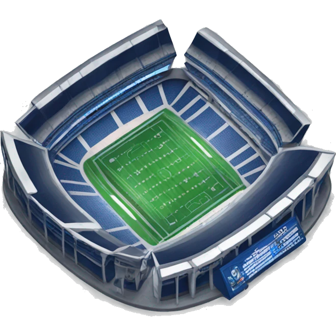silver and dark blue stadium  emoji