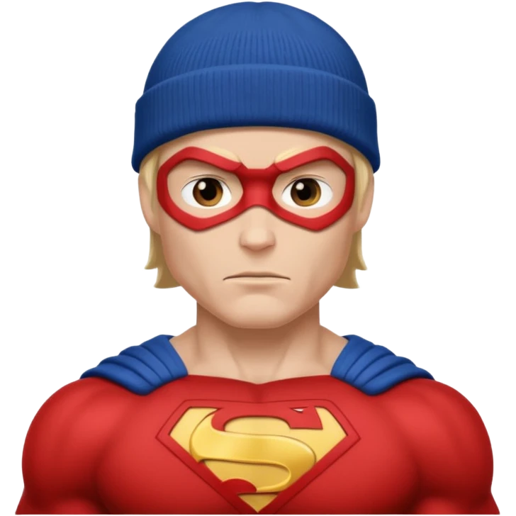 superhero with beanie emoji