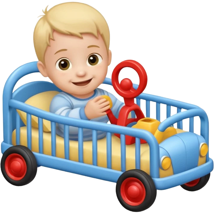 baby in bid with toy car







 emoji