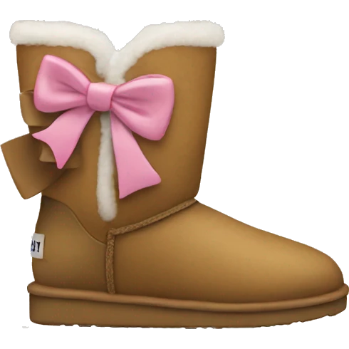 Uggs with a bow emoji