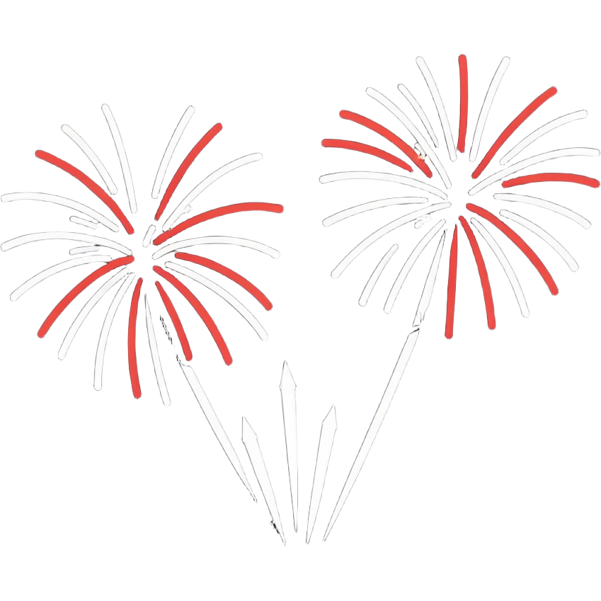 Fireworks motion emoji