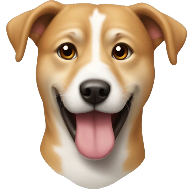 Un chien avec un chat dans la bouche  emoji