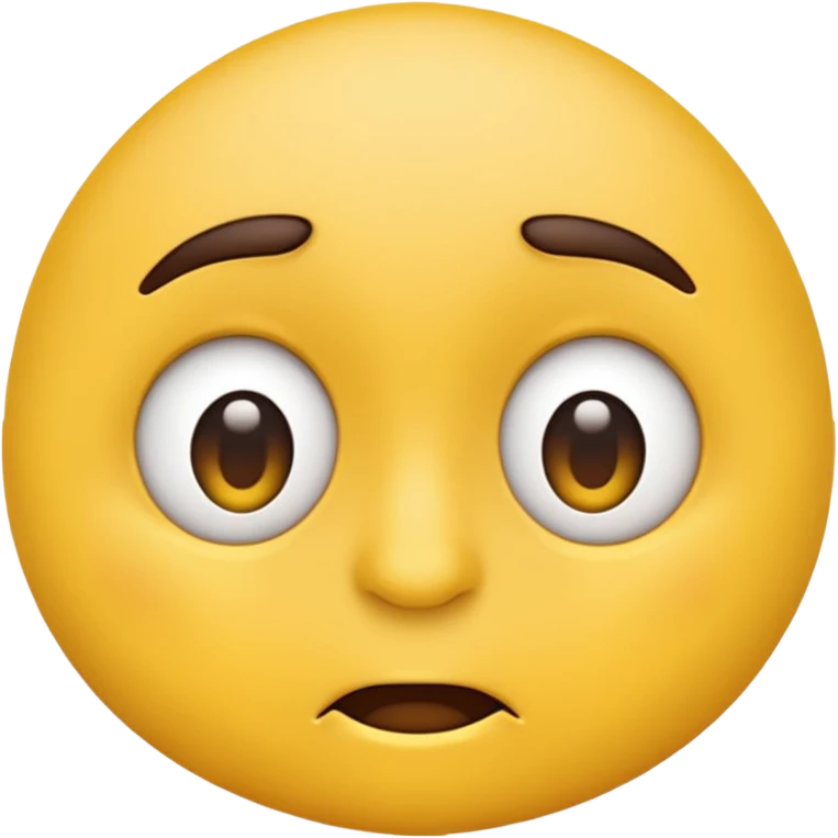 Sarcastic emoji, based on ios-like emoju rouded face style emoji