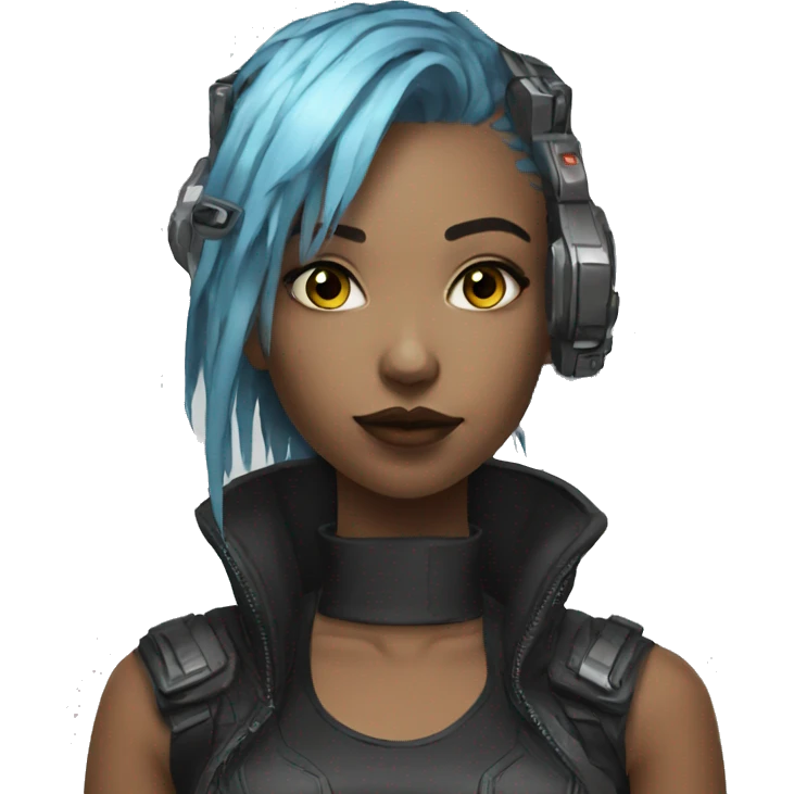 Cyberpunk girl emoji
