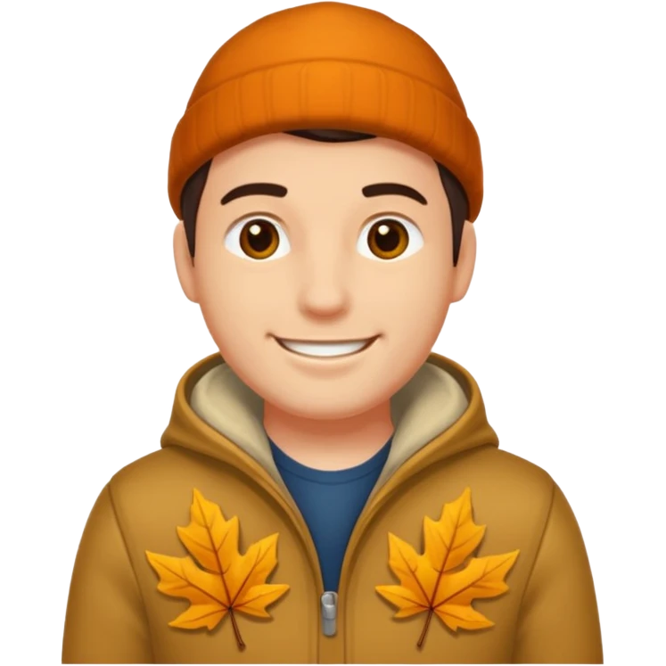 Homme exécutant des tâches saisonnières emoji