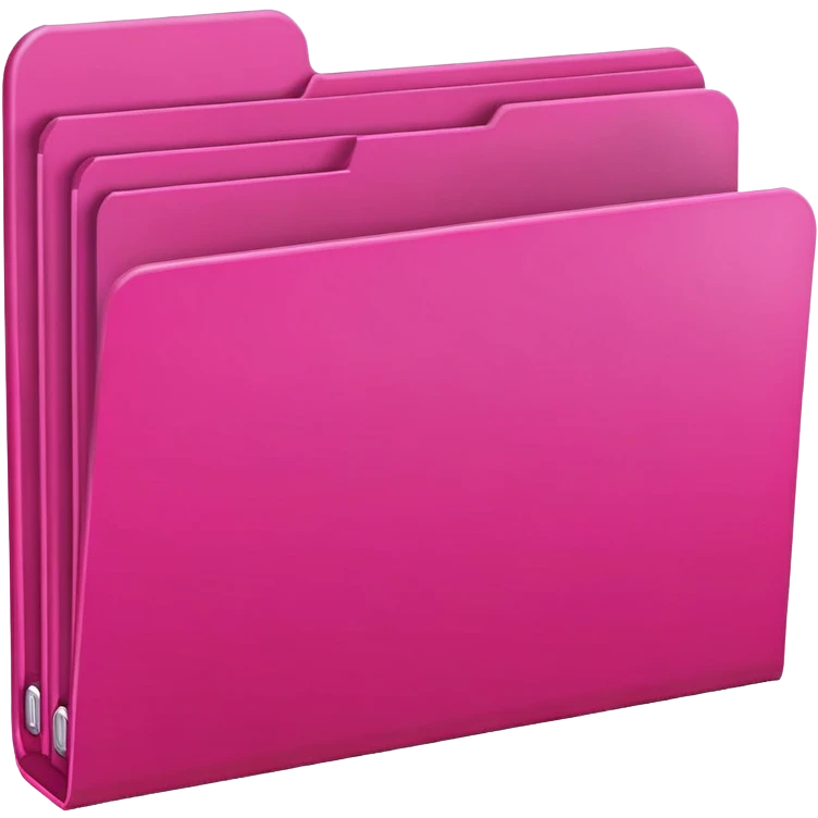 bright pink file folder emoji