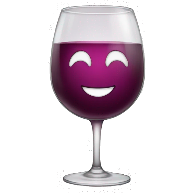 smiling wine glass emoji