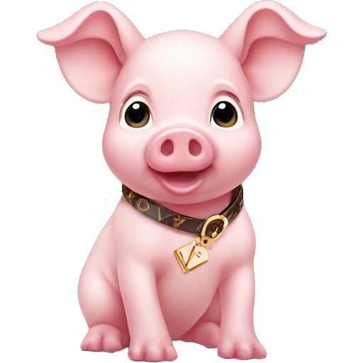piglet in louis vuitton emoji