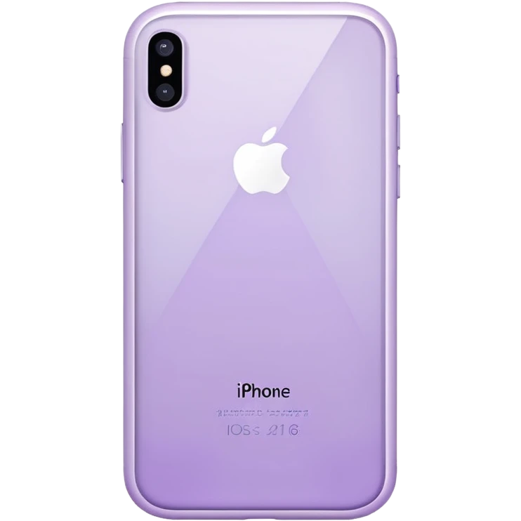 pastel purple iPhone back view emoji