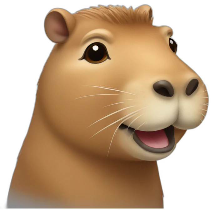 Smiling capybara emoji