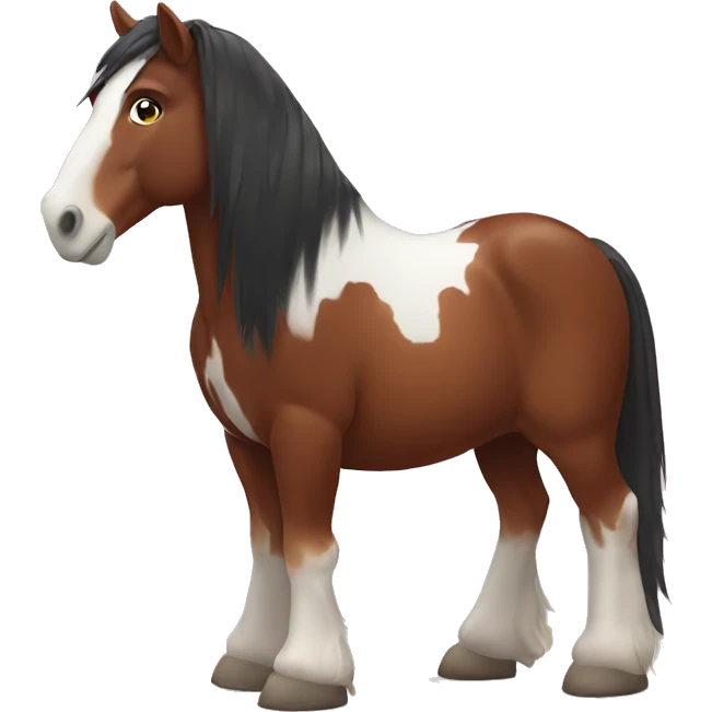 Clydesdale horse emoji