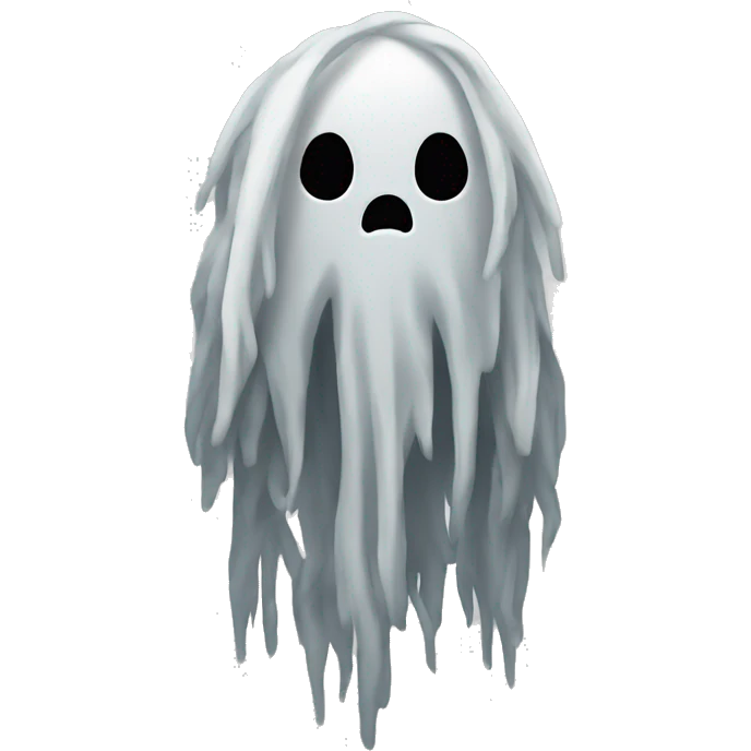 Ghost wit dread locks emoji
