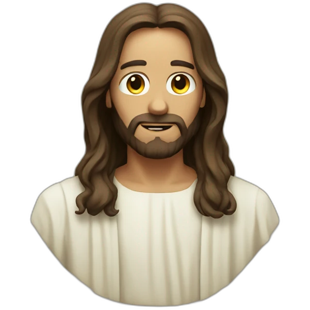 Spooky jesus emoji
