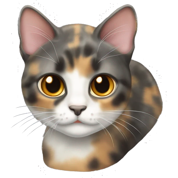 Dilute tortoiseshell cat emoji