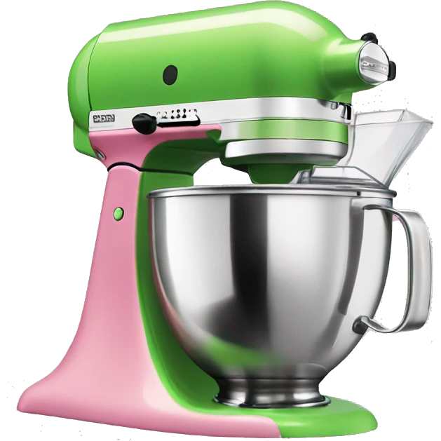 Pink green kitchen aid  emoji