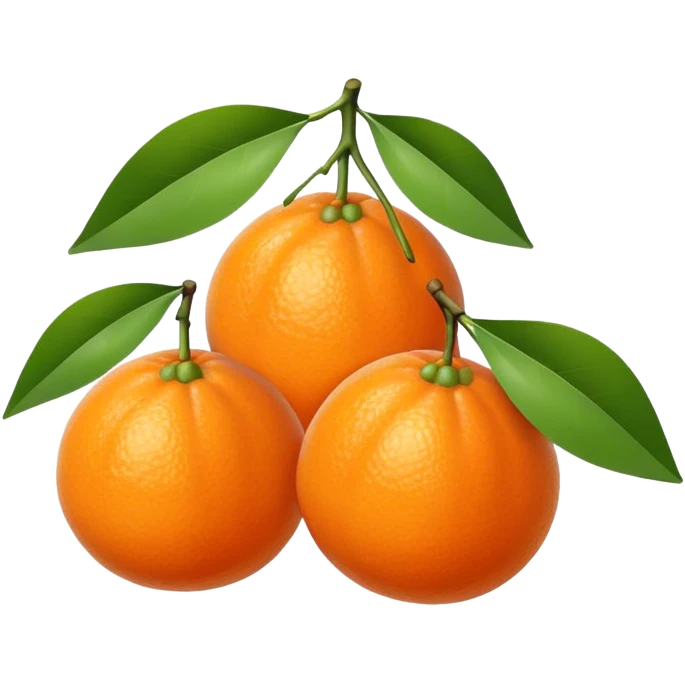 three mandarin tre emoji
