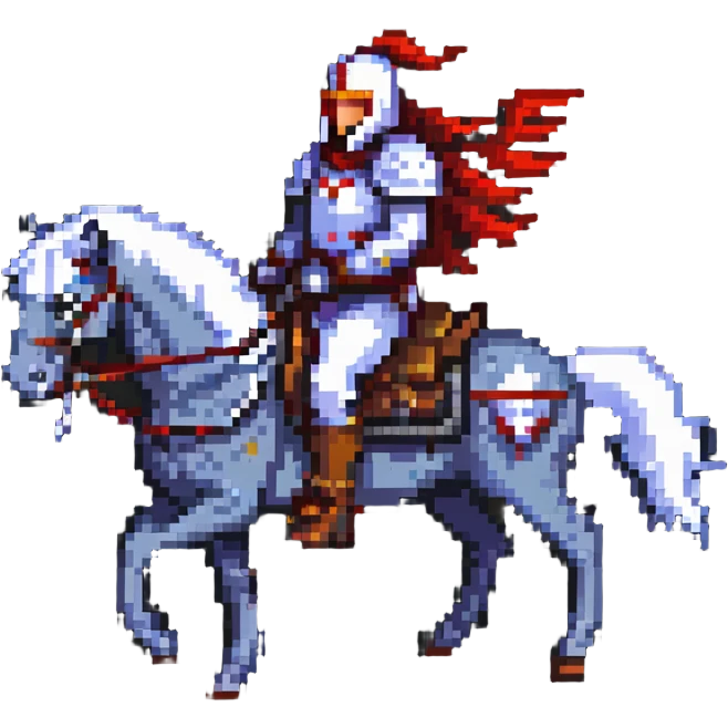 Fierce war lord on horseback emoji