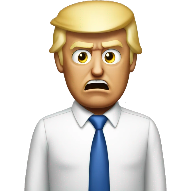 Donald trump mad emoji