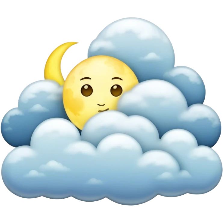 Yellow Moonlight and clouds with beautiful finish  emoji