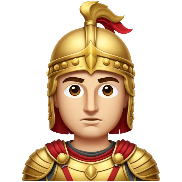 Cinematic Realistic Alexander the Great Portrait Emoji, depicted as a bold, charismatic ancient conqueror in regal armor with a commanding gaze, rendered with lifelike textures and dramatic heroic lighting that captures his legendary ambition. emoji