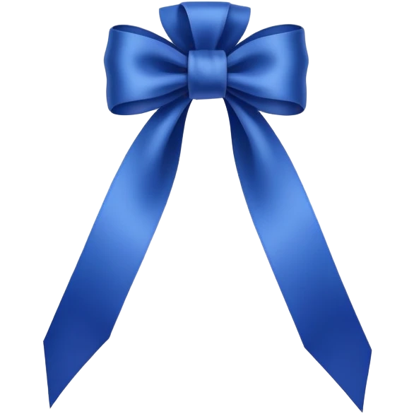 Royal blue cure ribbon emoji