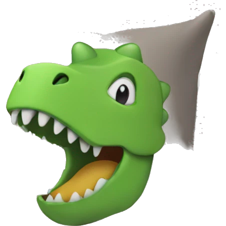 Dinosaur pillow emoji
