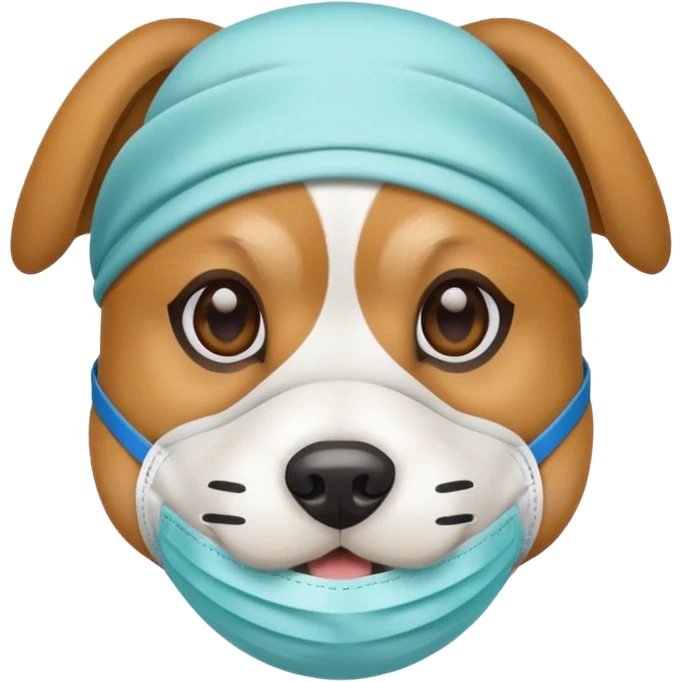 dog Wearing Medical Mask emoji