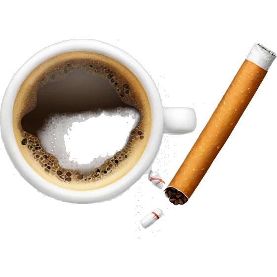 coffe and a cigarette  emoji